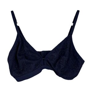 LIVELY All.You. Palm Lace Trim Bralette Bra Size‎ 2 Black